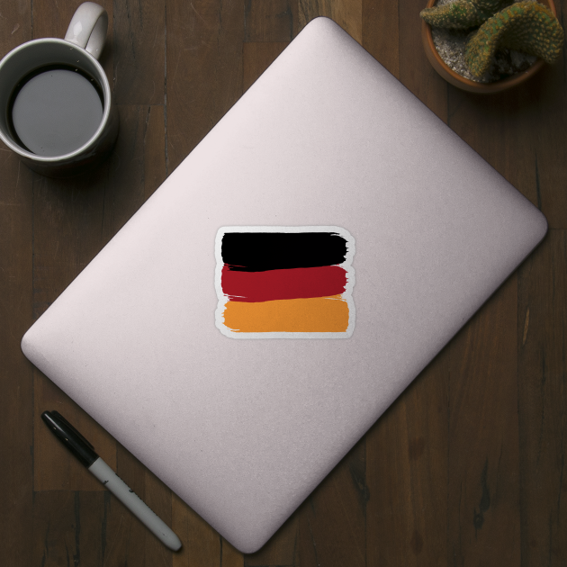 Painted Style German Flag by Neon-Light